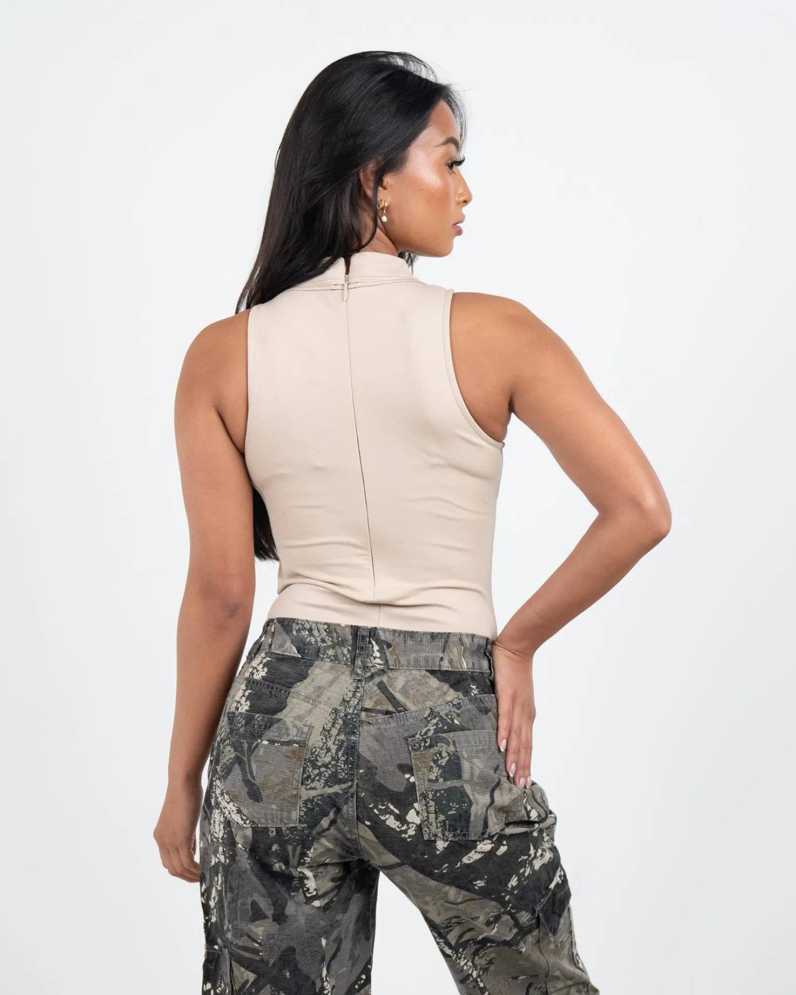 Womens Ecru Maison Stitch Bodysuit