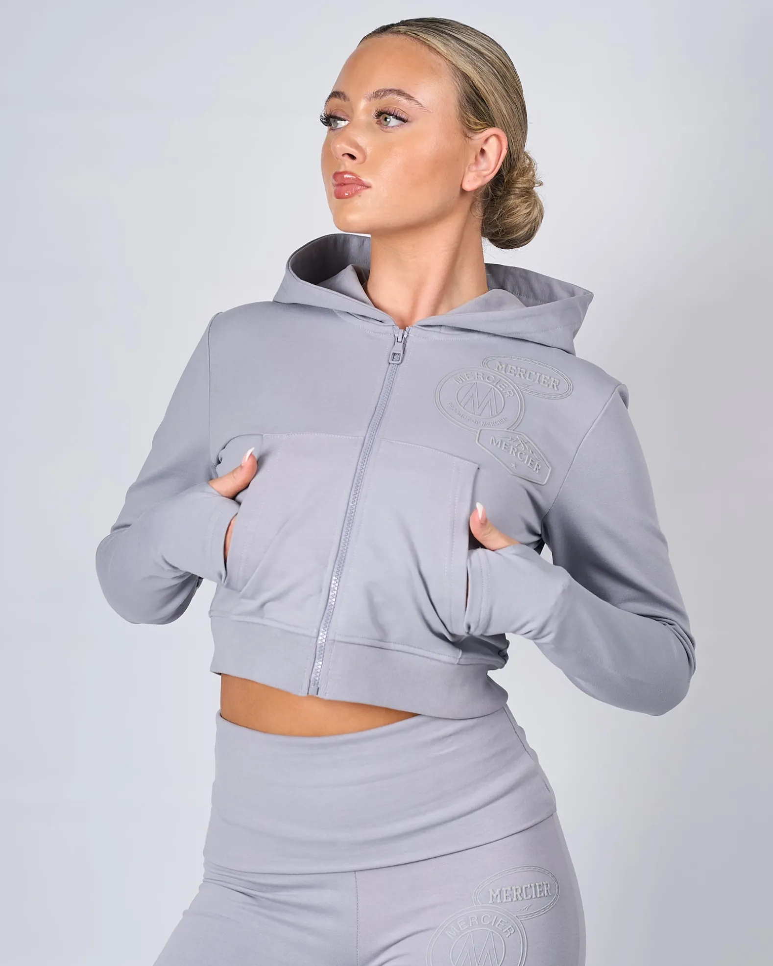 Womens Grey OG Yoga Zip Up