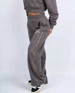 Womens Grey Round Up Straight Leg Joggers