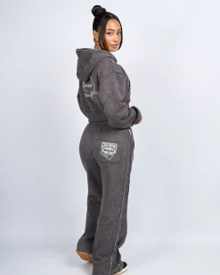 Womens Grey Round Up Straight Leg Joggers