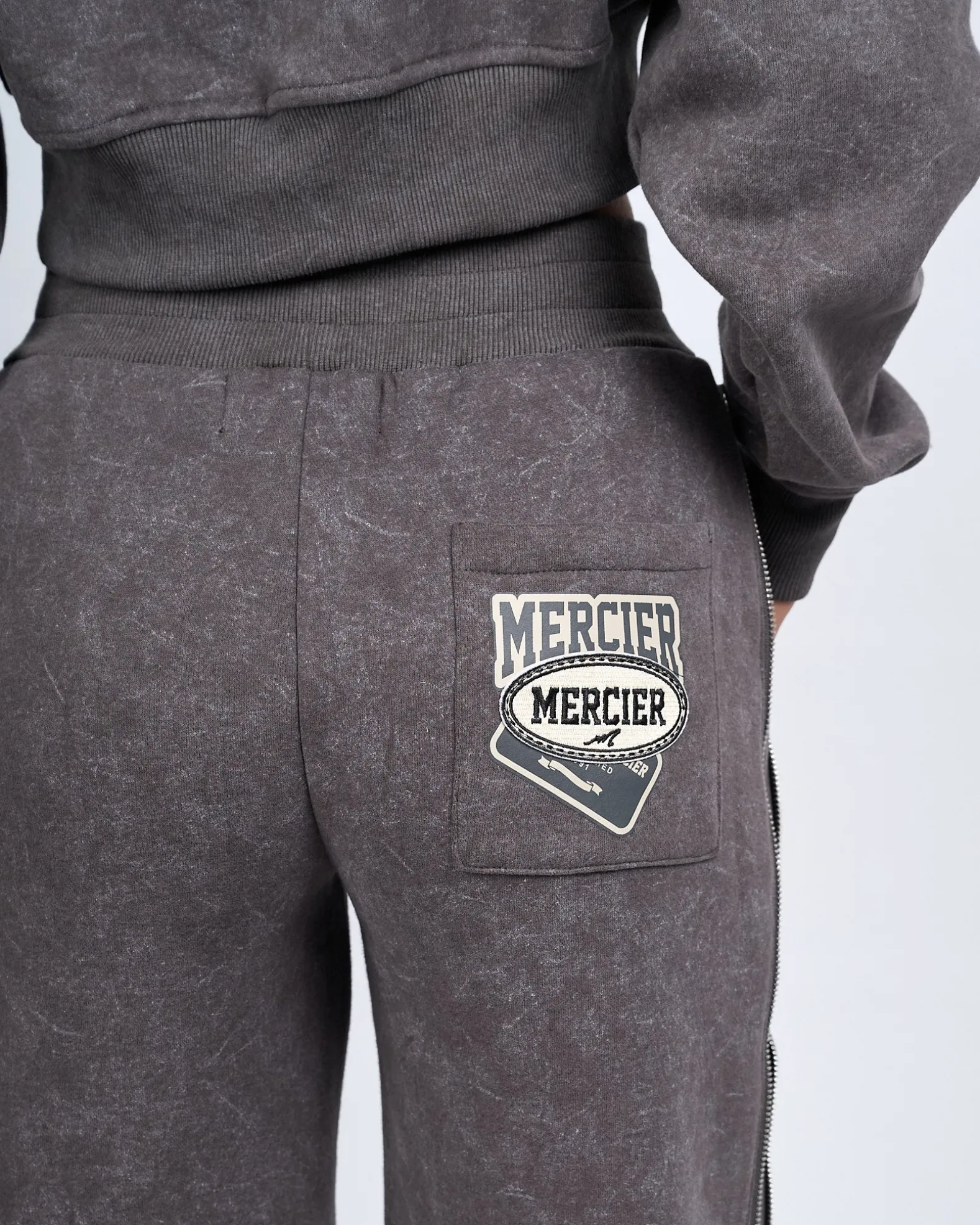 Womens Grey Round Up Straight Leg Joggers
