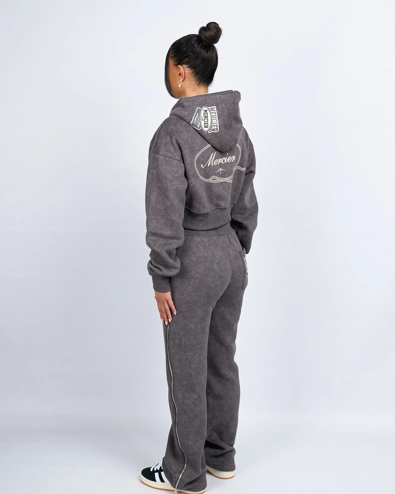 Womens Grey Round Up Straight Leg Joggers