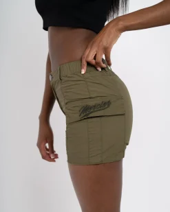 Womens Khaki Mercier Perrier Cargo Shorts