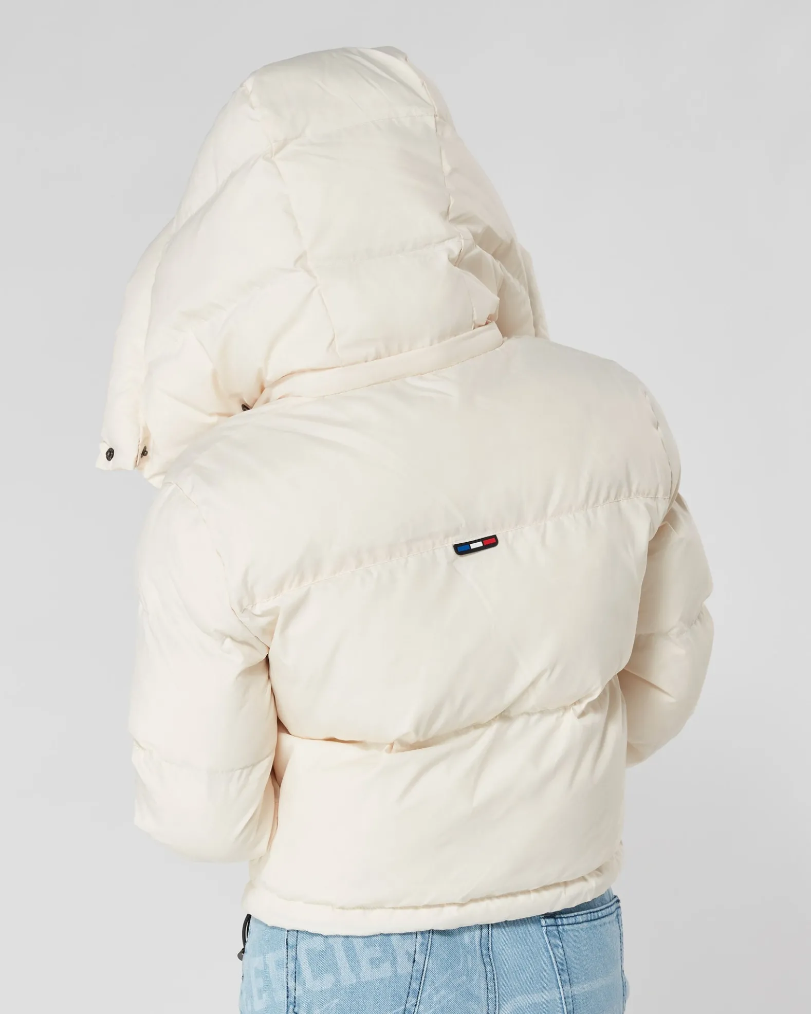 Womens Mercier Almond OG Cropped Puffer Jacket