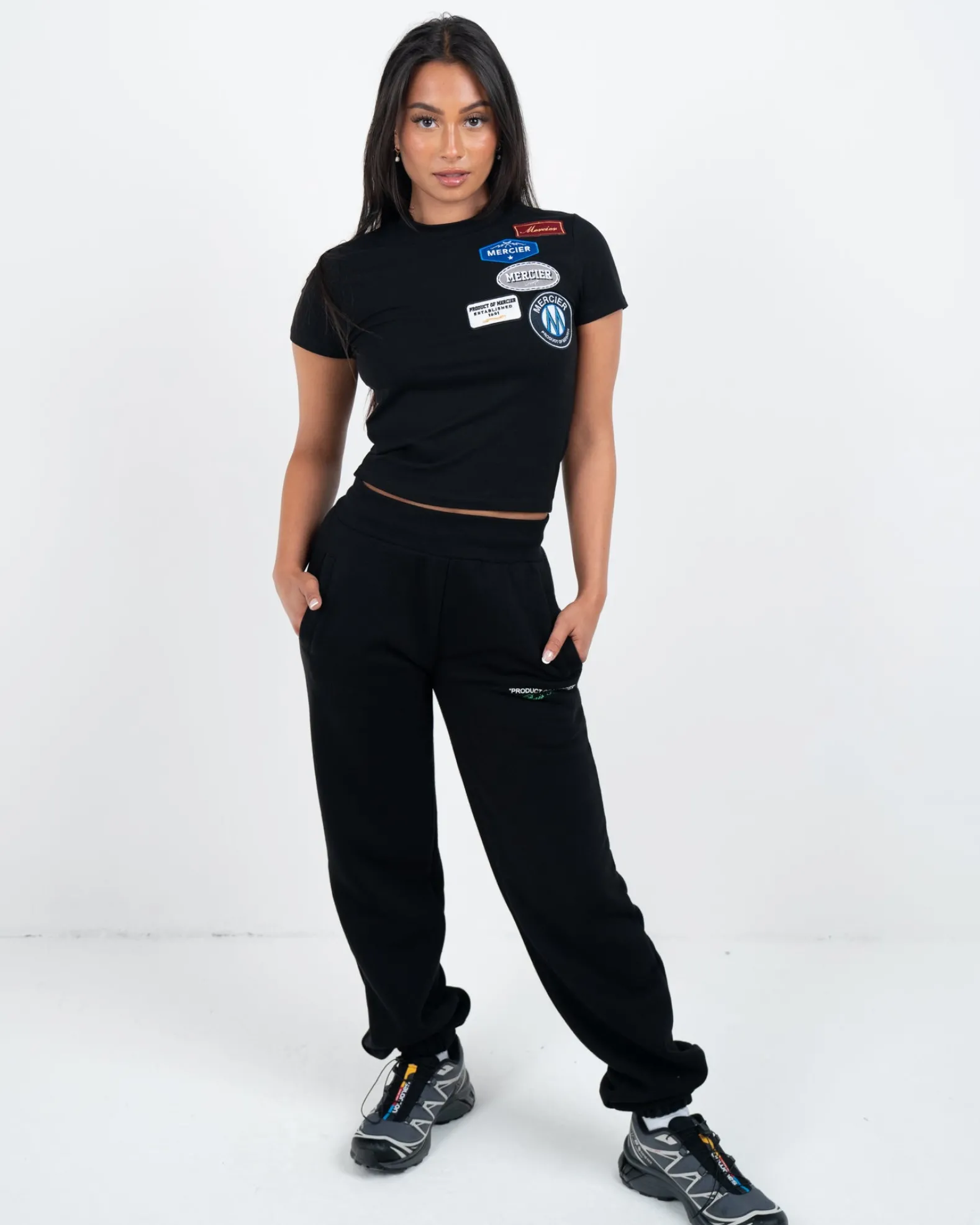 Womens Mercier Black Fitted OG T-Shirt