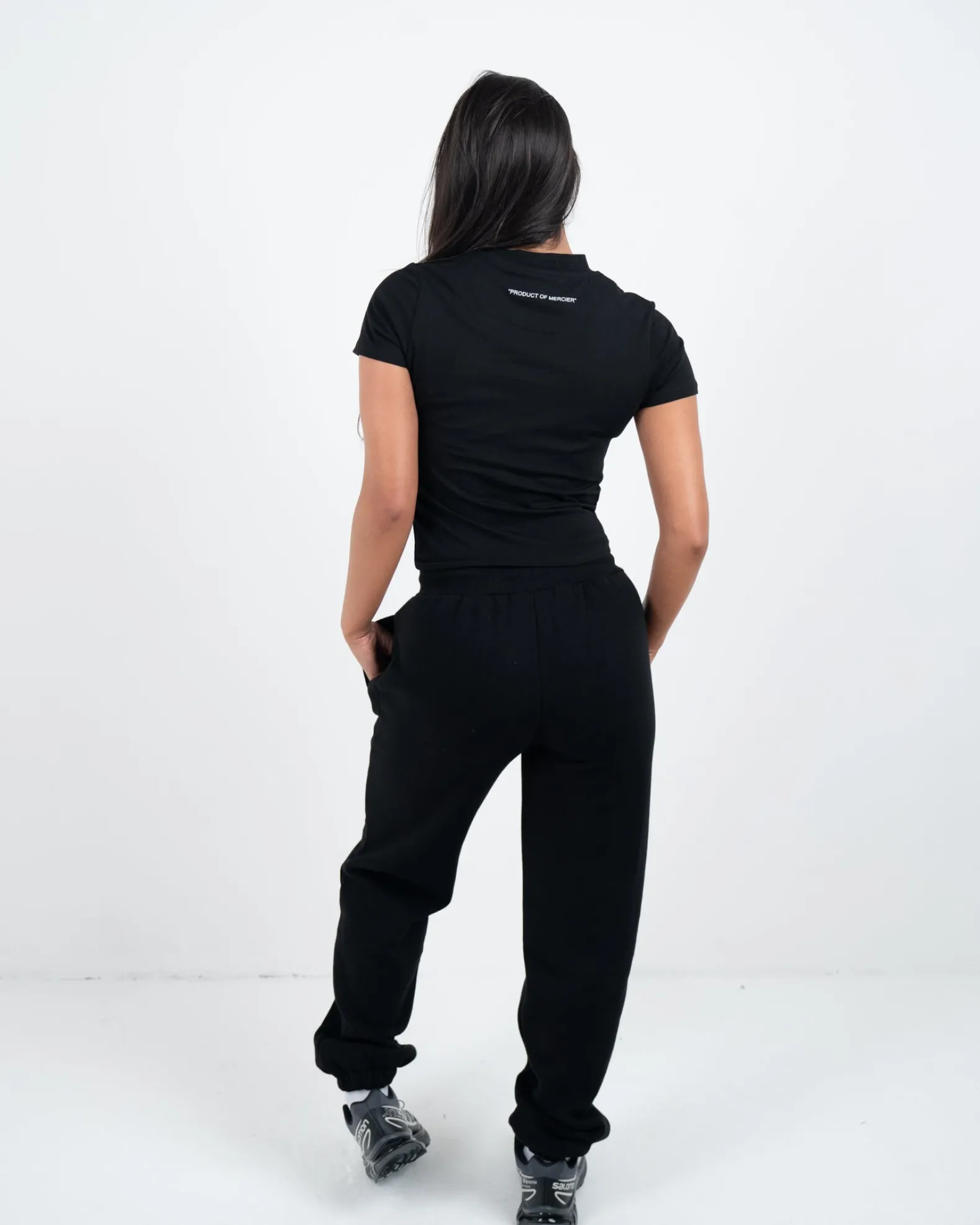 Womens Mercier Black Fitted OG T-Shirt