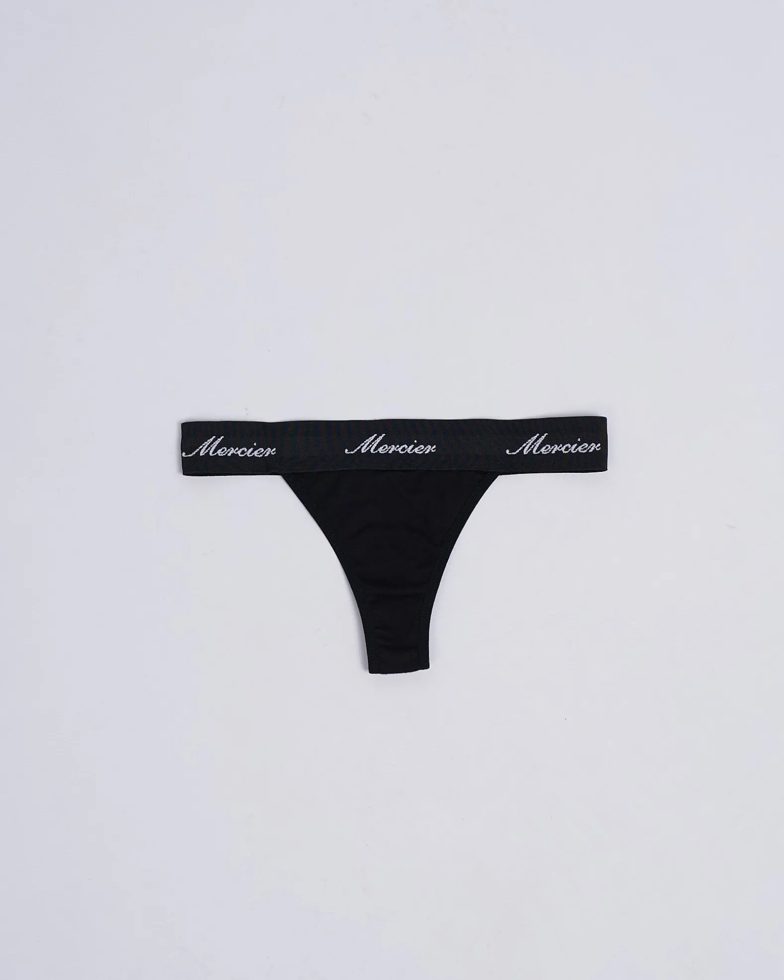 Womens Mercier Black Thong