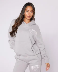 Womens Pebble Grey Origins Hoodie