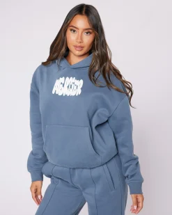 Womens Petrol Bubble Hoodie