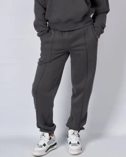 Womens Slate Pink Bubble Joggers