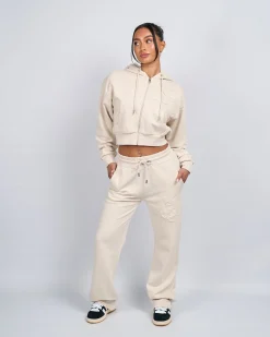 Womens Stone OG Badge Raw Joggers