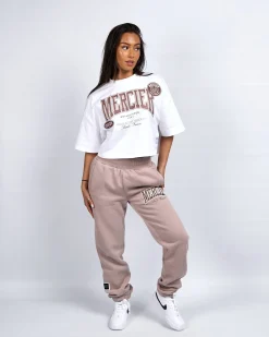 Womens White Kansas Cropped Tshirt